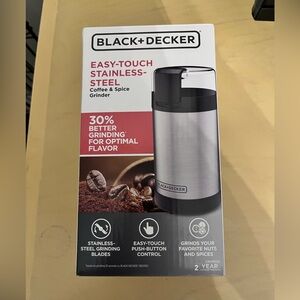 Black & Decker Easy-Touch Grinder - Stainless Steel